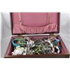 Image 2 : LARGE WOODEN JEWELLERY BOX FILLED WITH MISC ESTATE ITEMS