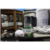 Image 2 : SHELF LOT - QUEEN QUILT SET, STOOL, CORNER TABLE AND MUCH MORE