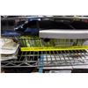 Image 2 : SHELF LOT - BATHROOM SCALE, MISC DRAPERY AND SHOWER CURTAINS
