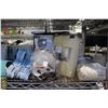 Image 2 : SHELF LOT - CHAIR SLIP COVER, CLOSET ORGANIZER, SHOE RACK, CURTAINS AND MANY MORE HOUSEHOLD ITEMS