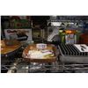 Image 2 : SHELF LOT - GOTHAM STEEL FRYING PANS, KNIFE SHARPENER, KITCHEN GADGETS.