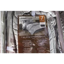 7 PIECE KING COMFORTER SET