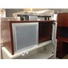 Image 2 : CHERRY 36" WALL MOUNT CABINET WITH FROSTED GLASS DOORS