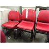 Image 2 : HERMAN MILLER RED SLIMLINE STACKING CHAIR