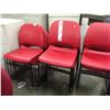 Image 2 : HERMAN MILLER RED SLIMLINE STACKING CHAIR