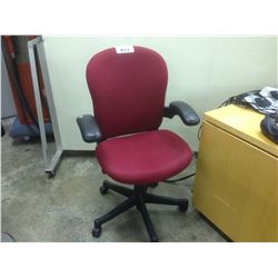 HERMAN MILLER 'REACTION' RED ULTRA ERGONOMIC MULTI LEVER TASK CHAIR
