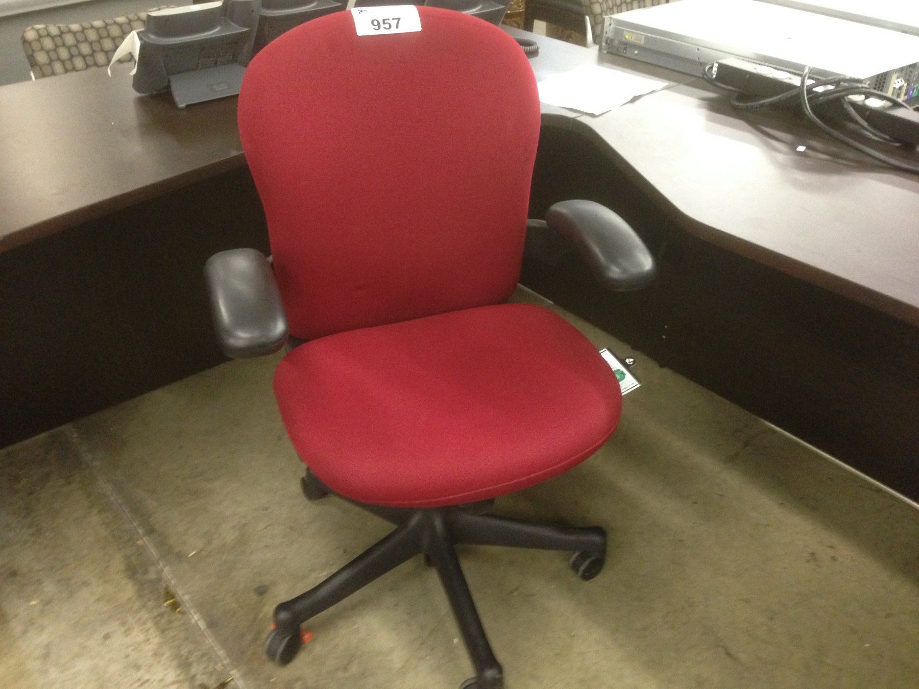 HERMAN MILLER 'REACTION' RED ULTRA ERGONOMIC MULTI LEVER TASK CHAIR