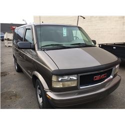 1999 GMC SAFARI, BROWN, PASSENGER VAN, GAS, AUTOMATIC, VIN#1GKDM19W8XB501398, 278,927KMS,