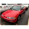 Image 1 : 1991 ACURA INTEGRA, RED, 2 DOOR HATCHBACK, GAS, AUTOMATIC, VIN#JH4DA9443MS805709, 405,214KMS,
