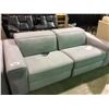 Image 2 : NATUZZI GREY FABRIC 2 PCS SECTIONAL SOFA & ARM CHAIR