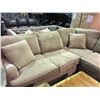 Image 2 : GREY FABRIC 2 PCS 6 SEAT DEEP CORNER SECTIONAL SOFA