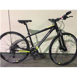 PURPLE CANNONDALE ALTHEA2 18 SPEED FRONT SUSPENSION HYBRID BIKE WITH FULL DISC BRAKES