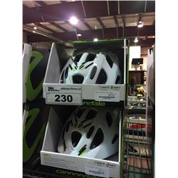 PAIR OF CANNONDALE QUICK JR YOUTH SMALL BICYCLE HELMETS