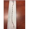 Image 2 : CERTIFIED PURPLE AMETHYST & DIAMOND TENNIS BRACELET. FIGURE 8 LINKS. 12 OVAL AMETHYSTS
