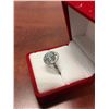 Image 2 : CERTIFIED BLUE TOPAZ & DIAMOND RING 1CT. OVAL CUT TOPAZ WITH 2 SIDE DIAMONDS