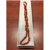 Image 2 : CERTIFIED ORANGE BALTIC AMBER NECKLACE. 34TCW 7MM WIDE 18" LONG