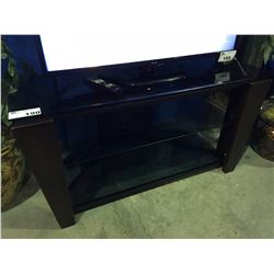 3 TIER TINTED GLASS TV ENTERTAINMENT STAND