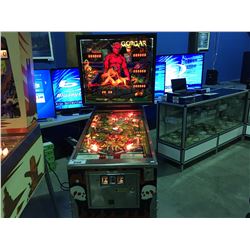 1979 GORGAN BY WILLIAMS CHICAGO IL. PINBALL MACHINE  ( FIRST SPEAKING PINBALL WITH 7 WORD