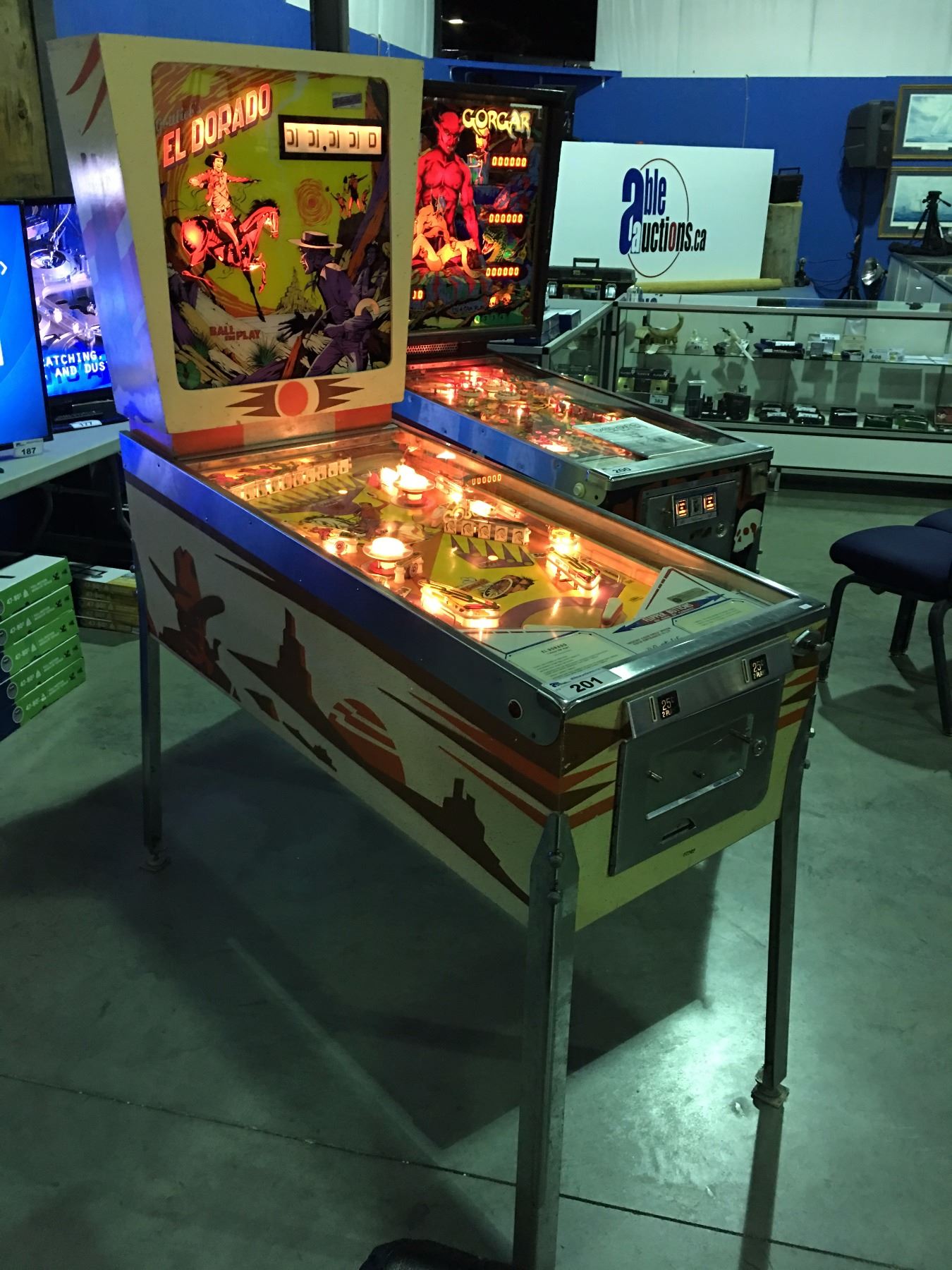 1975 EL DORADO BY GOTTLIEB PINBALL MACHINE (FIRST PINBALL WITH ...