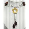 Image 2 : Sterling Silver Wooden Style Necklace Retail $400