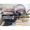 Image 1 : LARGE LOT OF MISC AUTOMOBILE SUPPLIES/IPAD COVERS/REMOTES/BOOKEND BANKS/ETC