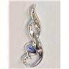 Image 2 : STERLING SILVER  CREATED OPAL & TANZANITE PENDANT RETAIL $180