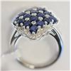 Image 2 : STERLING SILVER SAPPHIRE LARGE RING RETAIL $600