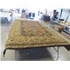 Image 1 : 11' X 7-1/2' BLACK AND GOLD AREA RUG
