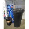 Image 1 : 2 GARBAGE CANS/BISSEL BOLT XRT VAC