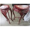 Image 1 : 2 ASIAN STYLE TABLES (SOME DAMAGE)