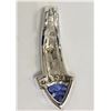 Image 2 : STERLING SILVER CREATED OPAL & TANZANITE PENDANT RETAIL $300