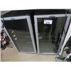 Image 1 : 2 STAINLESS & BLACK WINE COOLERS (NEED REPAIR)