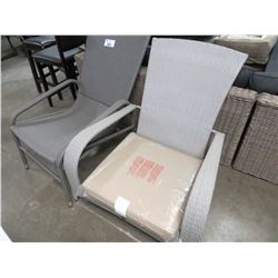 2 MIX MATCH PATIO CHAIRS