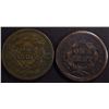 Image 2 : LARGE CENTS: 1843 F/VF & 1847 GOOD