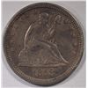 Image 1 : 1858 SEATED QUARTER, AU/UNC
