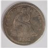 Image 3 : 1858 SEATED QUARTER, AU/UNC