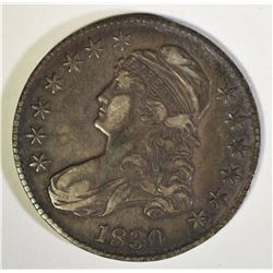 1830 BUST HALF DOLLAR, XF -NICE!