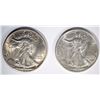 Image 1 : 1940 & 1943 WALKING LIBERTY HALVES, CH BU