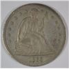 Image 1 : 1866 SEATED DOLLAR, AU/BU