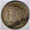 Image 1 : 1921 PEACE SILVER DOLLAR, XF/AU -KEY! ORIGINAL
