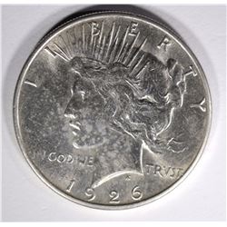 1926-S PEACE SILVER DOLLAR, CH BU