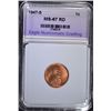 Image 1 : 1947-S LINCOLN CENT ENG SUPERB GEM BU RED