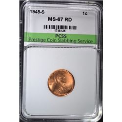 1948-S LINCOLN CENT PCSS SUPERB GEM BU RED
