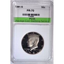 1981-S KENNEDY HALF DOLLAR PCSS PERFECT GEM PROOF