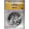 Image 1 : 1992 AMERICAN SILVER EAGLE ANACS MS 70!