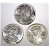 Image 1 : 3 - 1986 AMERICAN SILVER EAGLE - GEM BU