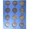 Image 1 : (11) CIRC WALKING LIBERTY HALVES IN COIN FOLDER