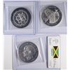 Image 2 : 3 - 92.5% STERLING SILVER JAMAICA COINS 3.96 oz