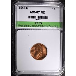 1948-S LINCOLN CENT PCSS SUPERB GEM BU RED