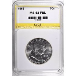 1963 FRANKLIN HALF DOLLAR LVCS CHOICE BU FBL